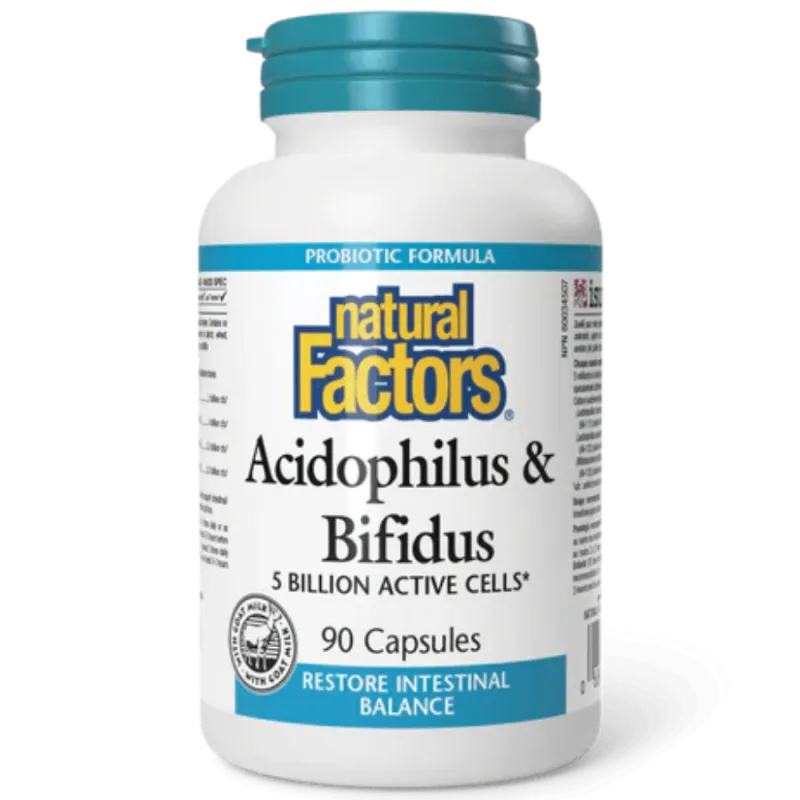 Acidophilus & Bifidus 5 milliards de cellules actives | Safest & Easiest Shopping Vitamins Online | VITASHOP