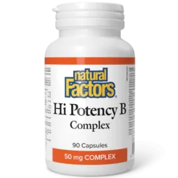 Natural Factors Hi Potency B Complex 50 mg, 90 Capsules | 每天不同折扣, 全网最低价格 | 种类齐全的保健品店铺 VITASHOP, 只有你想不到, 没有你买不到 !
