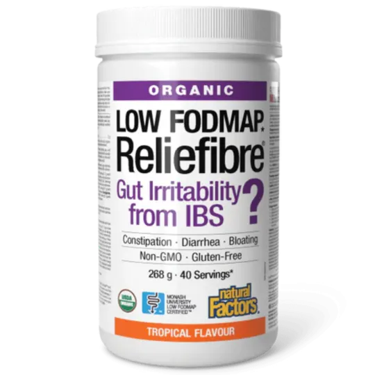 Saveur tropicale Reliefibre biologique, 268 g | Safest & Easiest Shopping Vitamins Online | VITASHOP