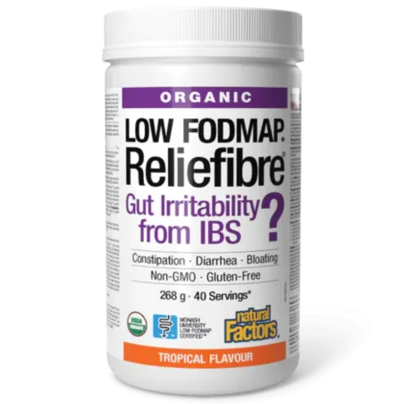 Natural Factors Organic Reliefibre Tropical Flavour, 268 g | Unbeatable Prices, Daily Deals | VITASHOP