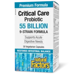 Critical Care Probiotic 55 milliards de cultures probiotiques vivantes, 30 capsules végétariennes | Safest & Easiest Shopping Vi