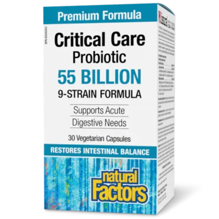 Critical Care Probiotic 55 milliards de cultures probiotiques vivantes, 30 capsules végétariennes | Safest & Easiest Shopping Vi