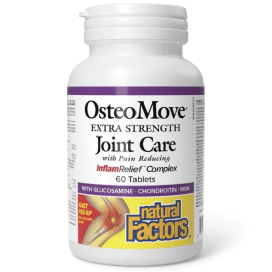 Natural Factors 내추럴 팩터스 OsteoMove 조인트 케어 엑스트라 스트렝스, 60정 | 매일 업데이트되는 특가 상품 | VITASHOP