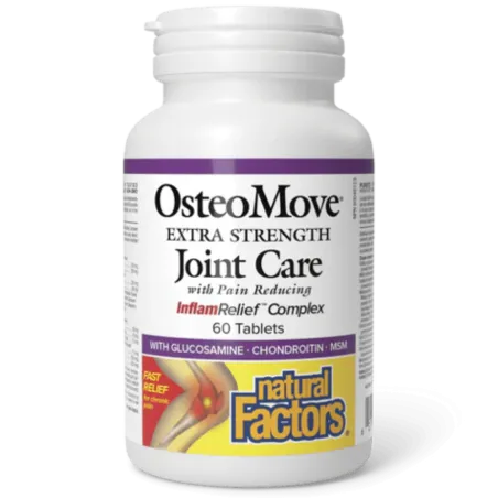 Natural Factors 내추럴 팩터스 OsteoMove 조인트 케어 엑스트라 스트렝스, 60정 | 매일 업데이트되는 특가 상품 | VITASHOP