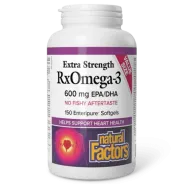 Natural Factors RxOmega-3-加强功效600 毫克, 150 粒 Enteripure 软胶囊 | 每天不同折扣, 全网最低价格 | 种类齐全的保健品店铺 VITASHOP, 只有你想不到, 没有你买不到 !