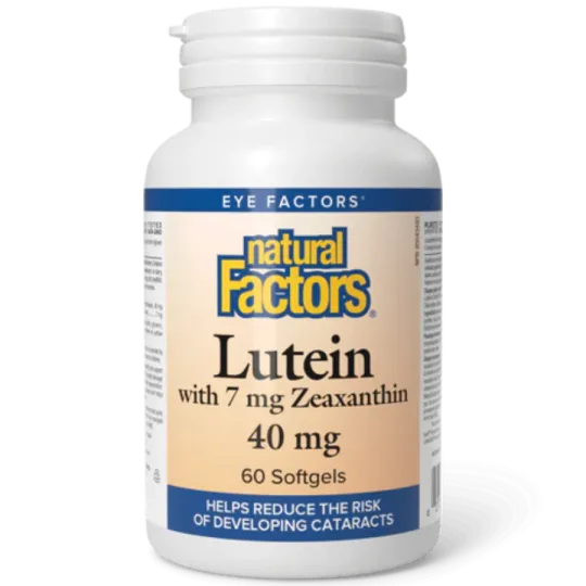 Natural Factors Lutein 40 mg, 60 Softgels | Unbeatable Prices, Daily Deals | VITASHOP