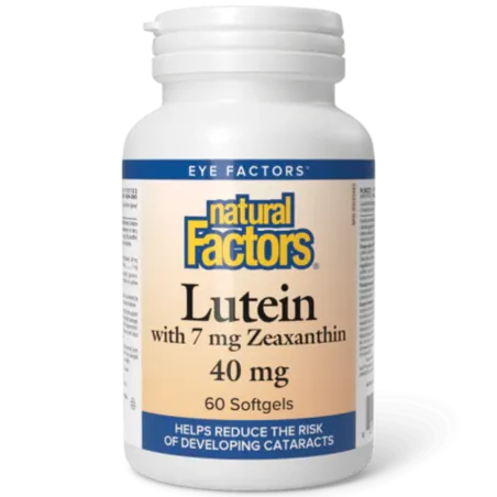 Natural Factors Lutein 40 mg, 60 Softgels | 每天不同折扣, 全网最低价格 | 种类齐全的保健品店铺 VITASHOP, 只有你想不到, 没有你买不到 !
