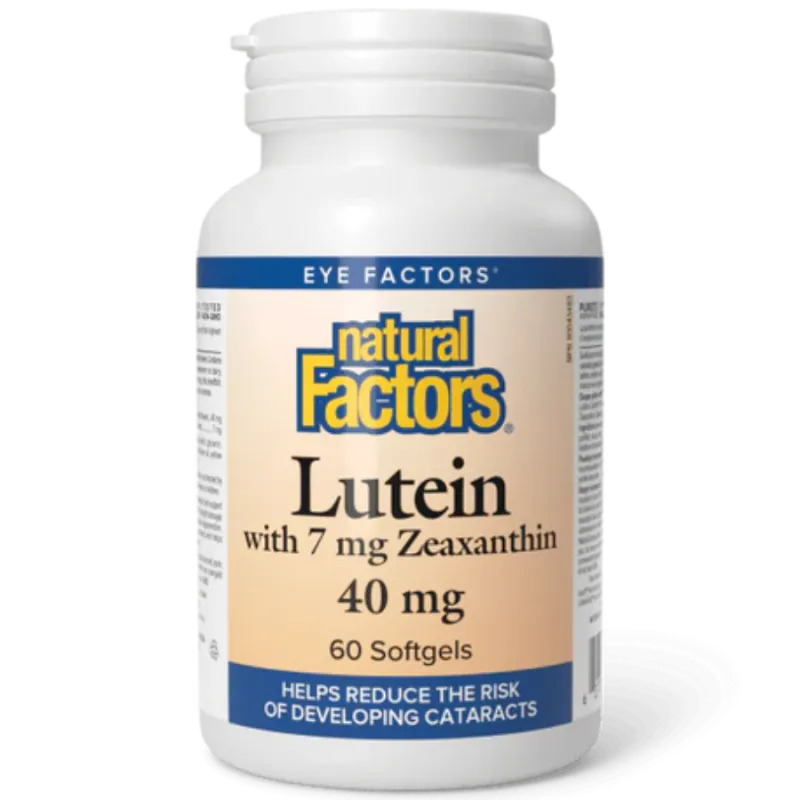 Natural Factors Lutein 40 mg, 60 Softgels | 每天不同折扣, 全网最低价格 | 种类齐全的保健品店铺 VITASHOP, 只有你想不到, 没有你买不到 !