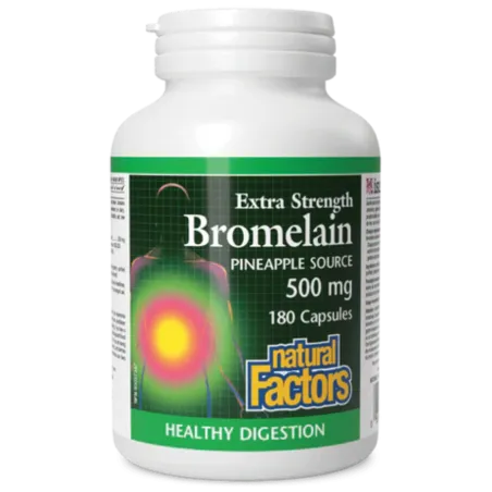 Extra Strength Bromelain 500 mg, 180 Capsules | Safest & Easiest Shopping Vitamins Online | VITASHOP
