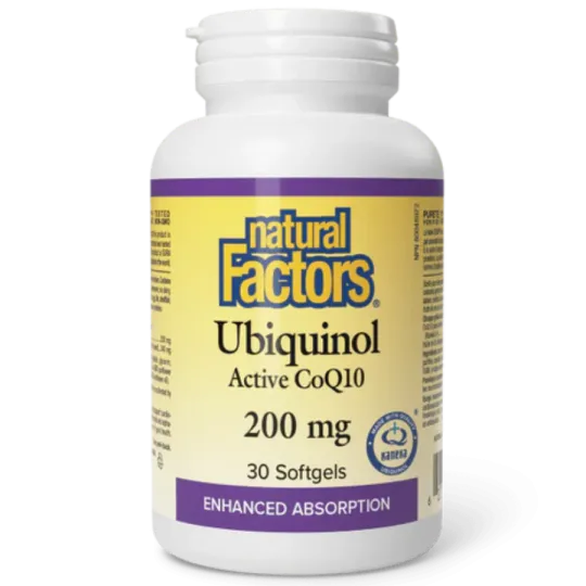 Natural Factors 내추럴 팩터스 Ubiquinol Active CoQ10 200mg, 소프트젤 30정 | 매일 업데이트되는 특가 상품 | VITASHOP