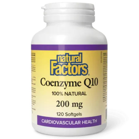 Natural Factors 辅酶 Q10 100% 纯天然 200 毫克, 120粒胶囊 | 每天不同折扣, 全网最低价格 | 种类齐全的保健品店铺 VITASHOP, 只有你想不到, 没有你买不到 !