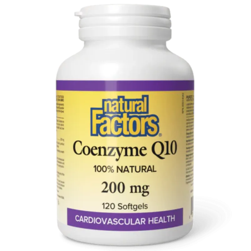 Natural Factors 辅酶 Q10 100% 纯天然 200 毫克, 120粒胶囊 | 每天不同折扣, 全网最低价格 | 种类齐全的保健品店铺 VITASHOP, 只有你想不到, 没有你买不到 !