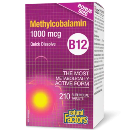 B12 Methylcobalamin 1000 mcg, 210 Sublingual Tablets | Safest & Easiest Shopping Vitamins Online | VITASHOP