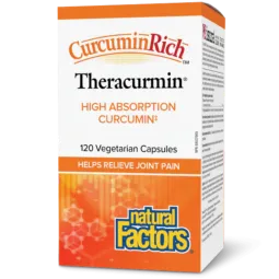 Natural Factors CurcuminRich Theracurmin, 120 Vegetarian Capsules | Unbeatable Prices, Daily Deals | VITASHOP