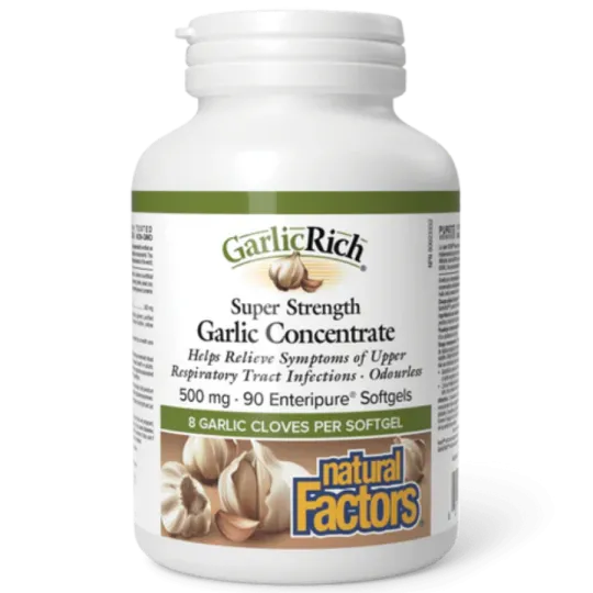 GarlicRich Super Strength Concentré d’ail 500 mg | Safest & Easiest Shopping Vitamins Online | VITASHOP