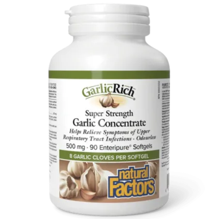 GarlicRich Super Strength Concentré d’ail 500 mg | Safest & Easiest Shopping Vitamins Online | VITASHOP