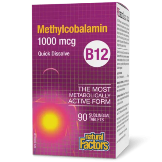 B12 Méthylcobalamine 1000 mcg | Safest & Easiest Shopping Vitamins Online | VITASHOP