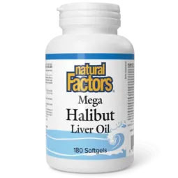 Mega Halibut Liver Oil, 180 Softgels | Safest & Easiest Shopping Vitamins Online | VITASHOP