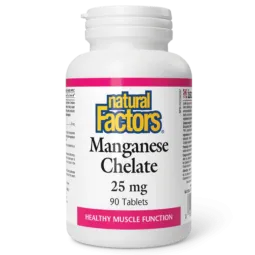 Chélate de manganèse 25 mg, 90 comprimés | Safest & Easiest Shopping Vitamins Online | VITASHOP