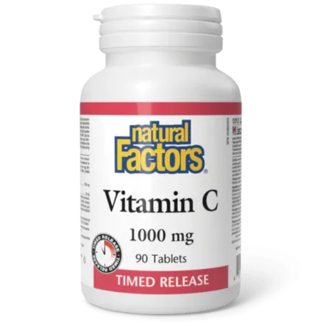 Natural Factors 내추럴 팩터스 비타민 C 타임 릴리스 1000mg, 90정 | 매일 업데이트되는 특가 상품 | VITASHOP