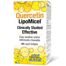 Natural Factors Quercetin LipoMicel Matrix, 60 Softgels | Unbeatable Prices, Daily Deals | VITASHOP