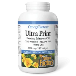 OmegaFactors Ultra Prim Evening Primrose Oil 1000 mg, 180 Softgels | Safest & Easiest Shopping Vitamins Online | VITASHOP