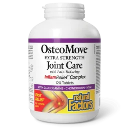 Natural Factors 내추럴 팩터스 OsteoMove 조인트 케어 엑스트라 스트렝스, 120정 | 매일 업데이트되는 특가 상품 | VITASHOP
