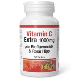 Natural Factors 내추럴 팩터스 비타민 C 1000mg 플러스 바이오플라보노이드 & 로즈힙, 90정 | 매일 업데이트되는 특가 상품 | VITASHOP