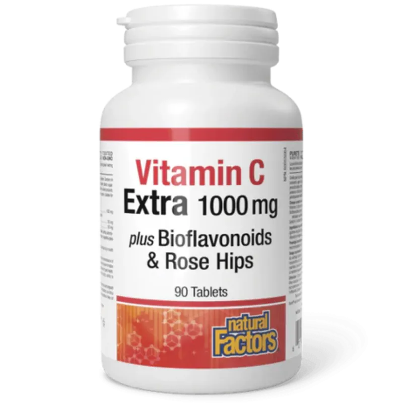 Vitamine C 1000 mg Plus Bioflavonoïdes & Églantiers | Safest & Easiest Shopping Vitamins Online | VITASHOP