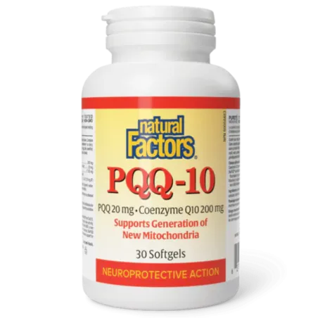 Natural Factors PQQ-10, 30 Softgels | Unbeatable Prices, Daily Deals | VITASHOP