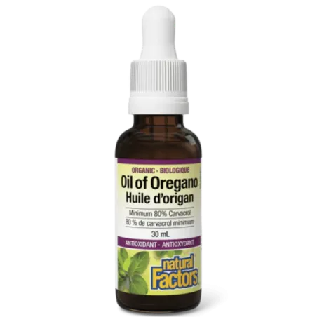Natural Factors Organic Oil of Oregano, 30 mL | 每天不同折扣, 全网最低价格 | 种类齐全的保健品店铺 VITASHOP, 只有你想不到, 没有你买不到 !