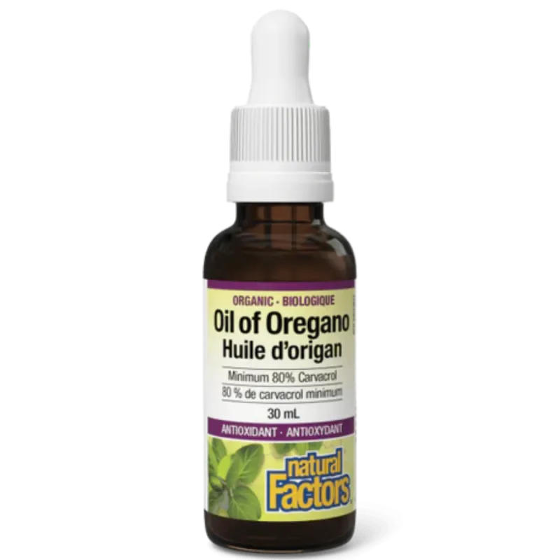 Natural Factors Organic Oil of Oregano, 30 mL | 每天不同折扣, 全网最低价格 | 种类齐全的保健品店铺 VITASHOP, 只有你想不到, 没有你买不到 !