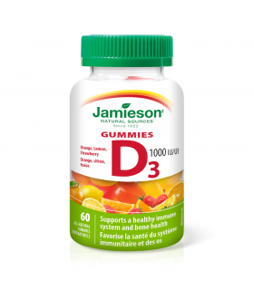 Jamieson Vitamin D 1000 IU 60 Gummies | Unbeatable Prices, Daily Deals | VITASHOP