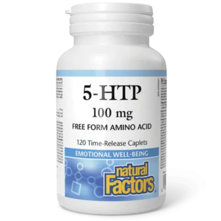 Natural Factors 내추럴 팩터스 5-HTP 100 mg, 120 시간 방출 캐플릿 | 매일 업데이트되는 특가 상품 | VITASHOP