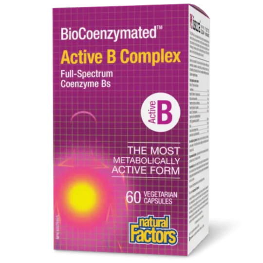 Natural Factors BioCoenzymated Active B Complex, 60 Vegetarian Capsules | 每天不同折扣, 全网最低价格 | 种类齐全的保健品店铺 VITASHOP, 只有你想不到, 没有你买不到 !