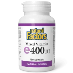 Natural Factors Mixed Vitamin E 400 IU Natural source, 180 Softgels | Unbeatable Prices, Daily Deals | VITASHOP