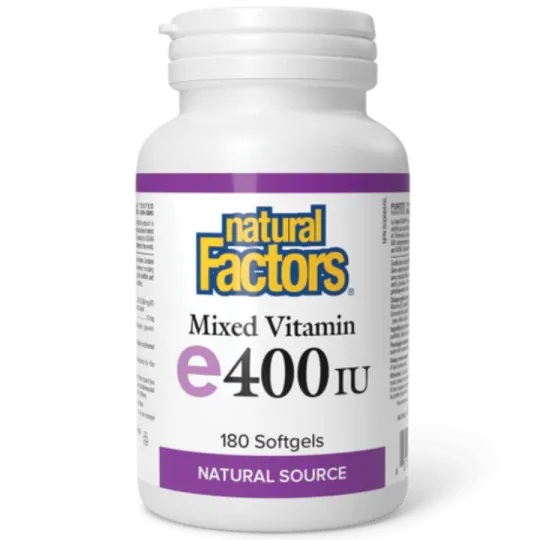 Natural Factors Mixed Vitamin E 400 IU Natural source, 180 Softgels | 每天不同折扣, 全网最低价格 | 种类齐全的保健品店铺 VITASHOP, 只有你想不到, 没有你买不到 !