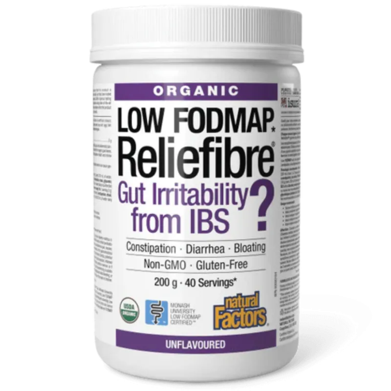 Reliefibre biologique non aromatisé, 200 g | Safest & Easiest Shopping Vitamins Online | VITASHOP