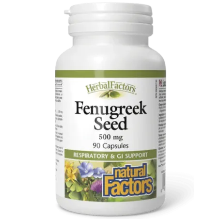 HerbalFactors Graines de fenugrec, 90 gélules | Safest & Easiest Shopping Vitamins Online | VITASHOP