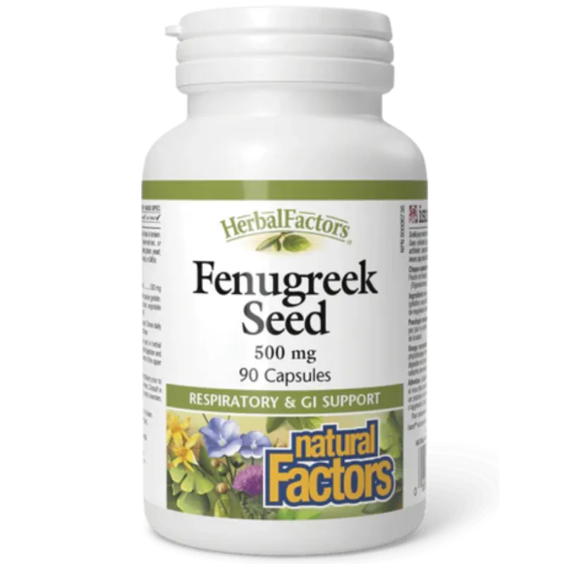 Natural Factors 내추럴 팩터스 HerbalFactors 호로파 씨앗, 90 캡슐 | 매일 업데이트되는 특가 상품 | VITASHOP