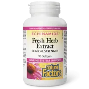 Natural Factors ECHINAMIDE Fresh Herb Extract Clinical Strength, 90 Softgels | Unbeatable Prices, Daily Deals | VITASHOP