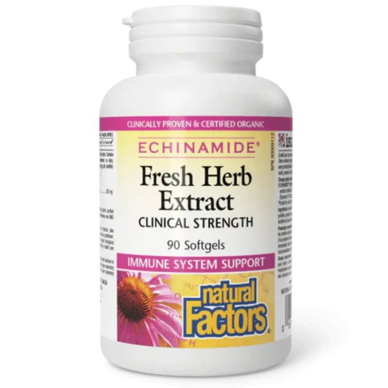 ECHINAMIDE Extrait d’herbe fraîche Force clinique, 90 gélules | Safest & Easiest Shopping Vitamins Online | VITASHOP