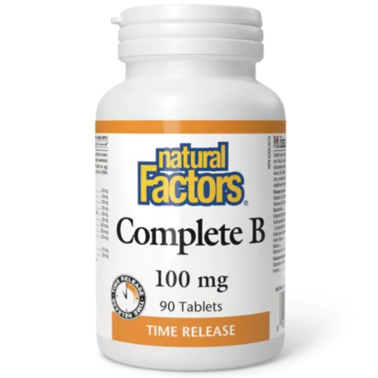 Natural Factors Complete B 100 mg Timed Release, 90 Tablets | 每天不同折扣, 全网最低价格 | 种类齐全的保健品店铺 VITASHOP, 只有你想不到, 没有你买不到 !