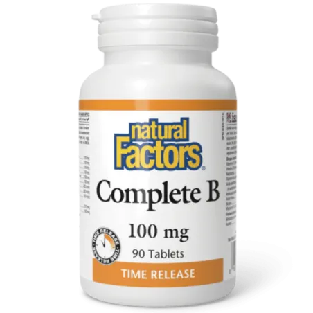 Natural Factors Complete B 100 mg Timed Release, 90 Tablets | 每天不同折扣, 全网最低价格 | 种类齐全的保健品店铺 VITASHOP, 只有你想不到, 没有你买不到 !