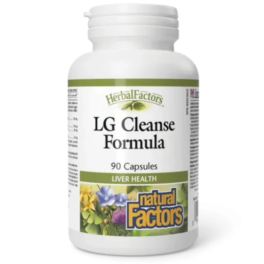 Natural Factors HerbalFactors LG Cleanse Formula, 90 Capsules | Unbeatable Prices, Daily Deals | VITASHOP