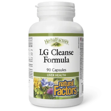 Natural Factors HerbalFactors LG Cleanse Formula, 90 Capsules | Unbeatable Prices, Daily Deals | VITASHOP