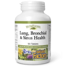 Natural Factors HerbalFactors Lung, Bronchial & Sinus Health, 90 Tablets | Unbeatable Prices, Daily Deals | VITASHOP