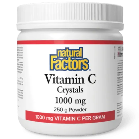 Natural Factors Vitamin C Crystals 1000 mg, 250 g | 每天不同折扣, 全网最低价格 | 种类齐全的保健品店铺 VITASHOP, 只有你想不到, 没有你买不到 !
