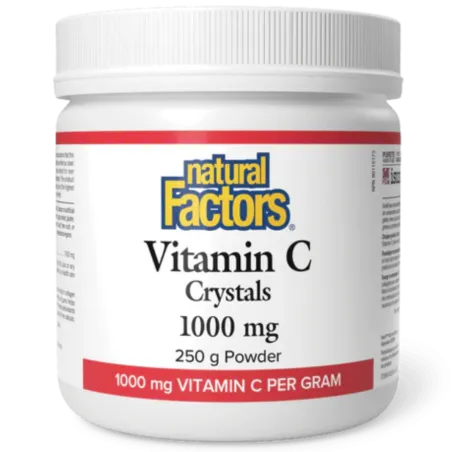 Natural Factors Vitamin C Crystals 1000 mg, 250 g | 每天不同折扣, 全网最低价格 | 种类齐全的保健品店铺 VITASHOP, 只有你想不到, 没有你买不到 !