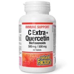 C Extra + Bioflavonoïdes de quercétine 500 mg / 500 mg | Safest & Easiest Shopping Vitamins Online | VITASHOP